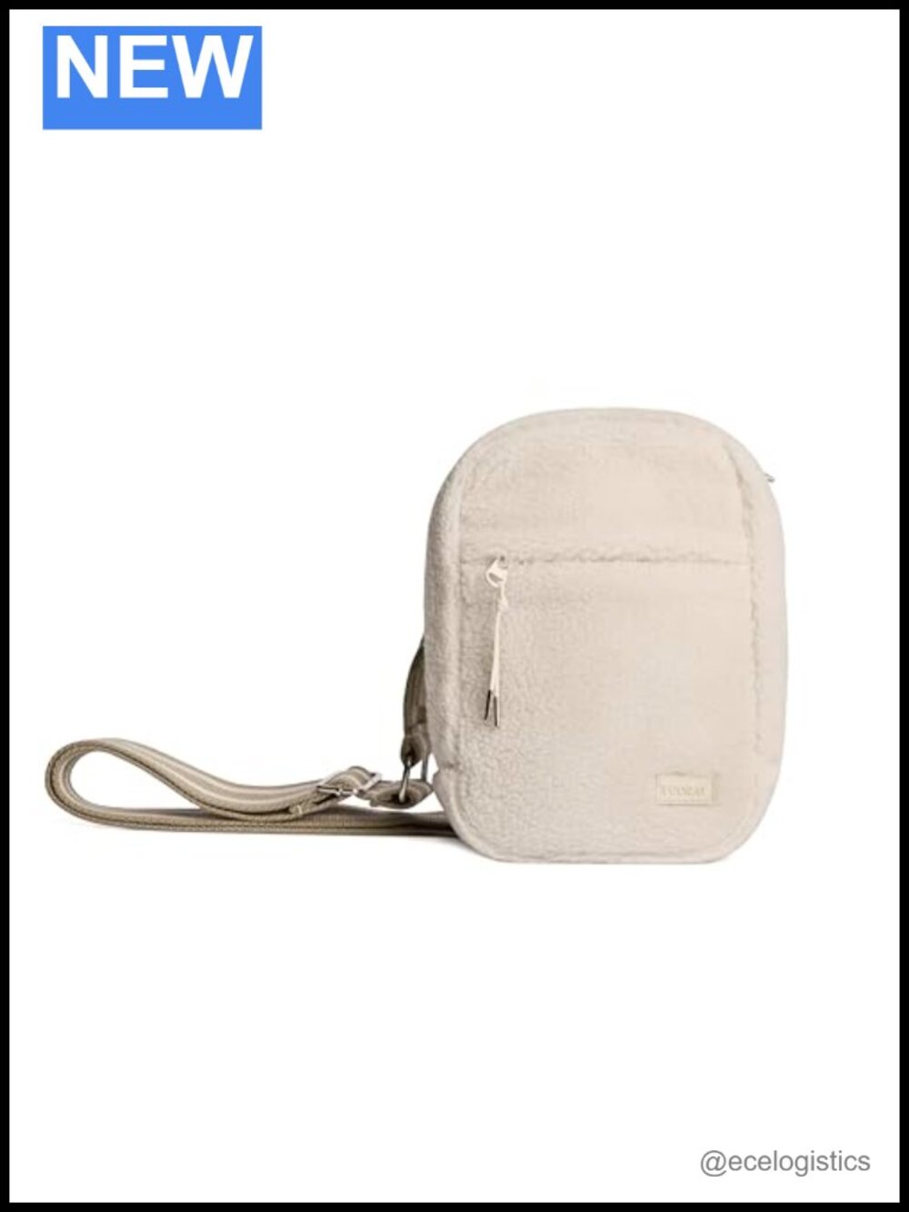 Compact 2L Crossbody Bag with 12 Pockets, Adjustable Strap, Water-Resistant
